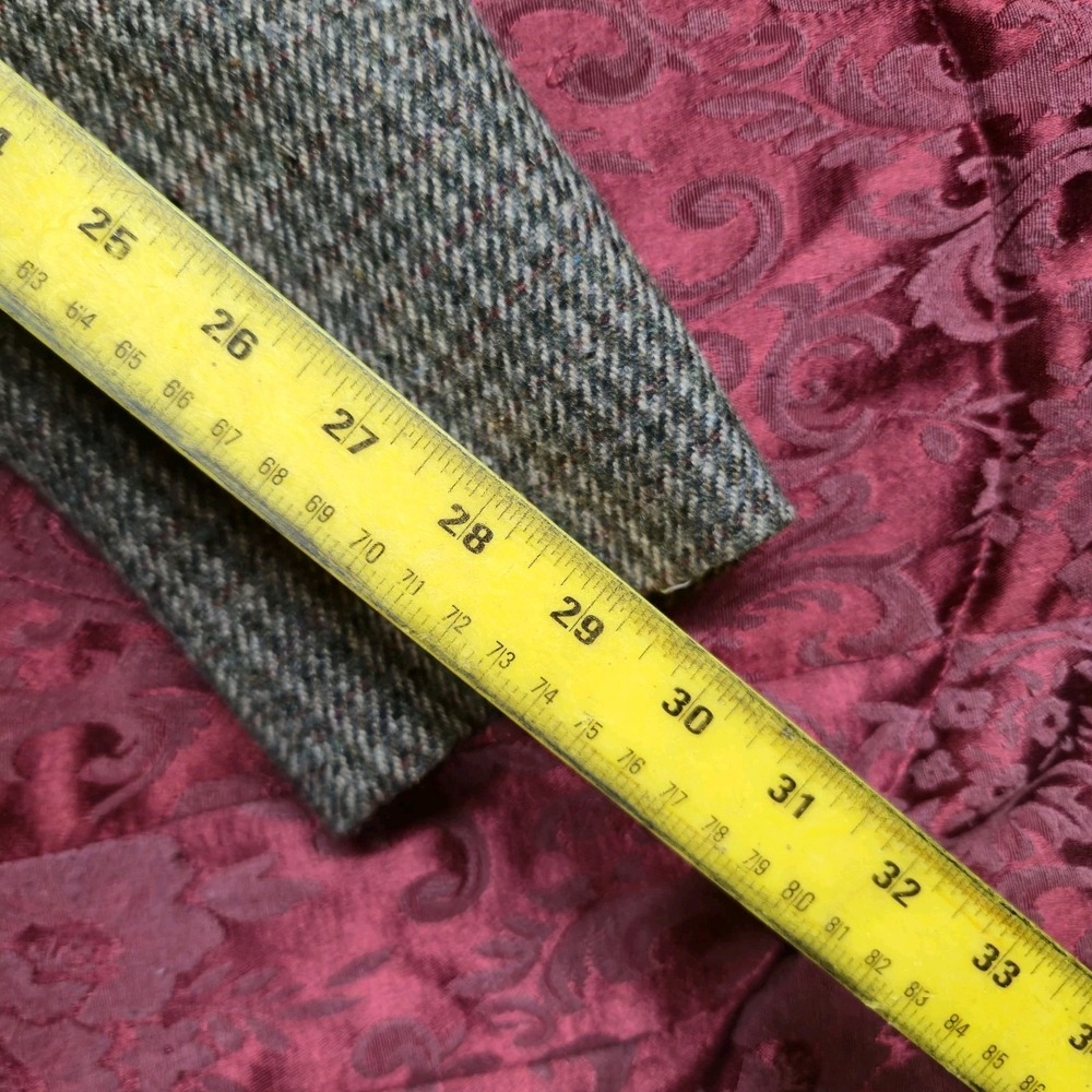 Vintage Bagir Men's Sport Coat Blazer 46 EU 36 US Brown Wool Tweed Poltex Chile - Picture 11 of 16